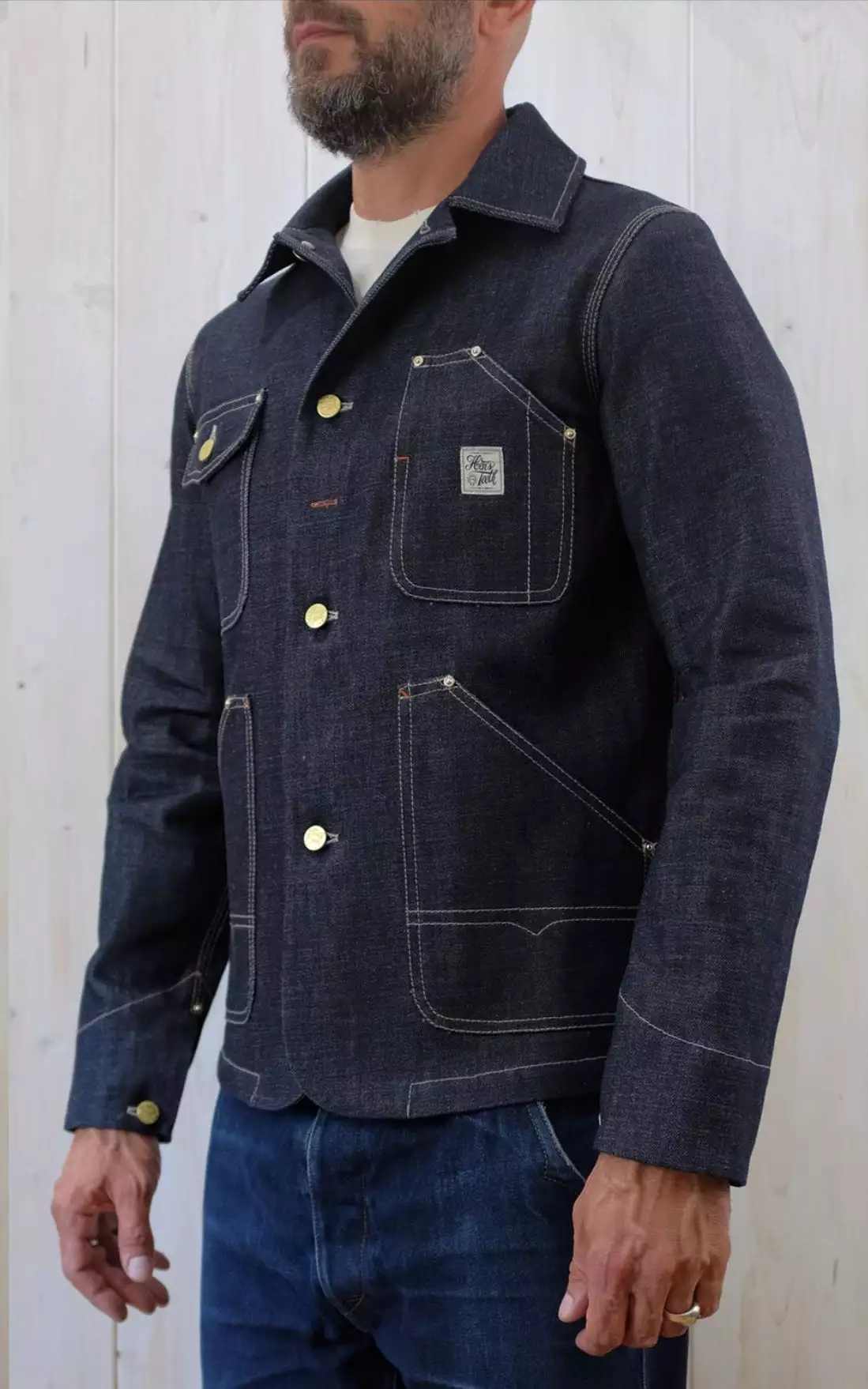 HENS TEETH ITALY Selvedge Denim Work Jacket