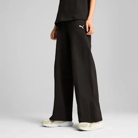 HER Women's Straight Pants | PUMA Black | PUMA Shop All Puma | PUMA 