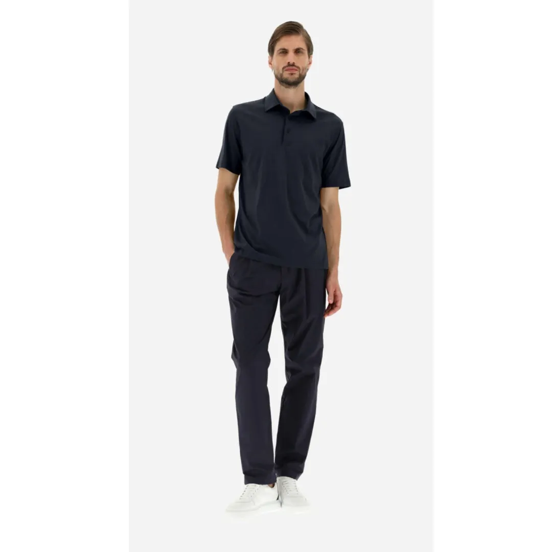 HERNO  |Plain Cotton Short Sleeves Polos