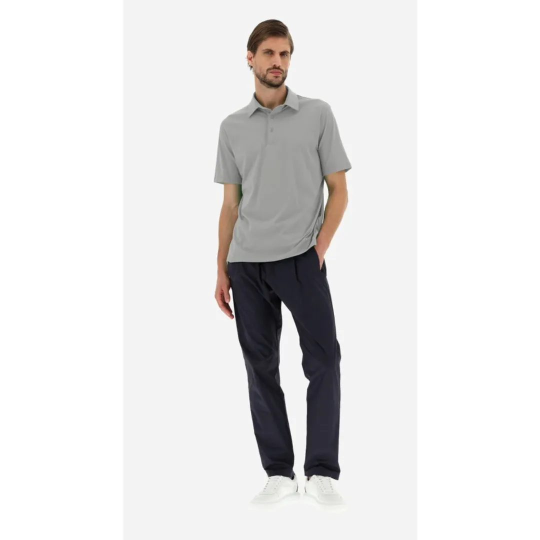 HERNO  |Plain Cotton Short Sleeves Polos