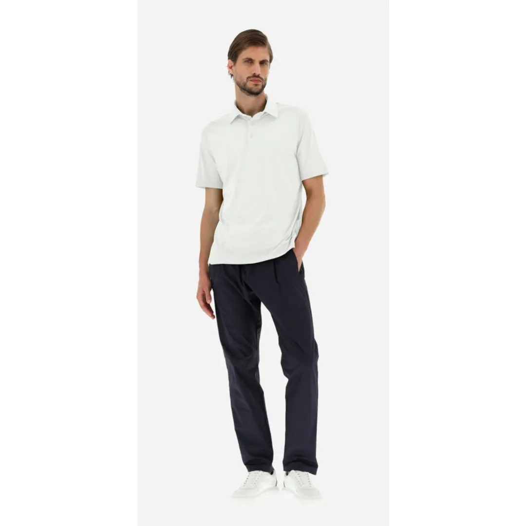 HERNO  |Plain Cotton Short Sleeves Polos