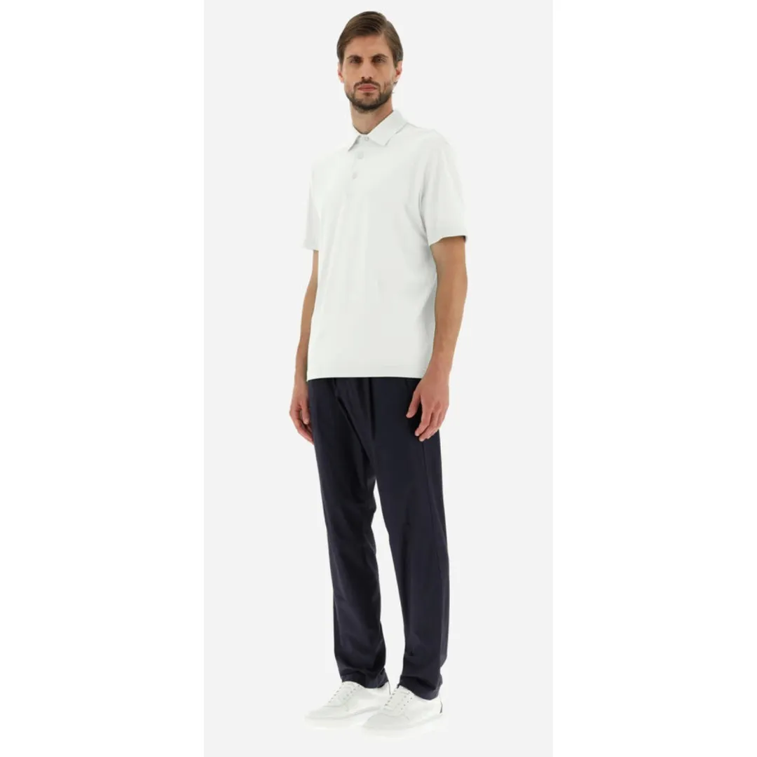 HERNO  |Plain Cotton Short Sleeves Polos