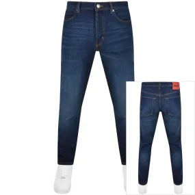 HUGO 634 Tapered Fit Jeans Dark Wash Blue