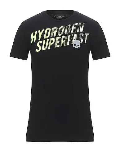 Hydrogen  |Crew Neck Street Style Plain Cotton Short Sleeves Logo