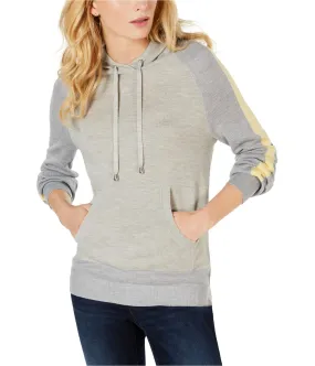 I-N-C Womens Varsity Stripe Hoodie Sweatshirt