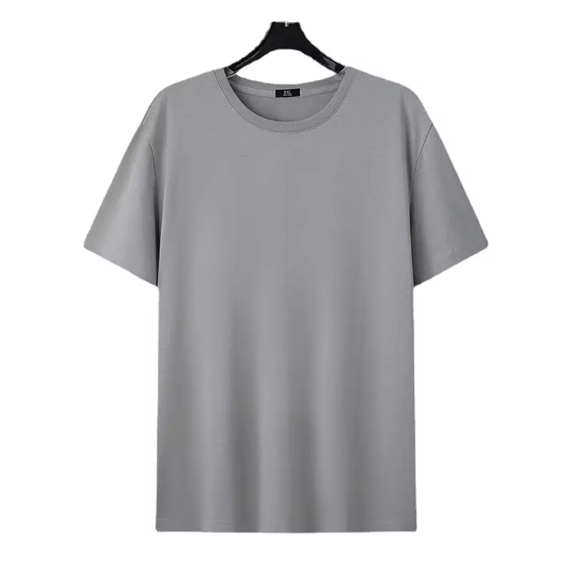 Ice silk cotton short-sleeved T-shirt for men