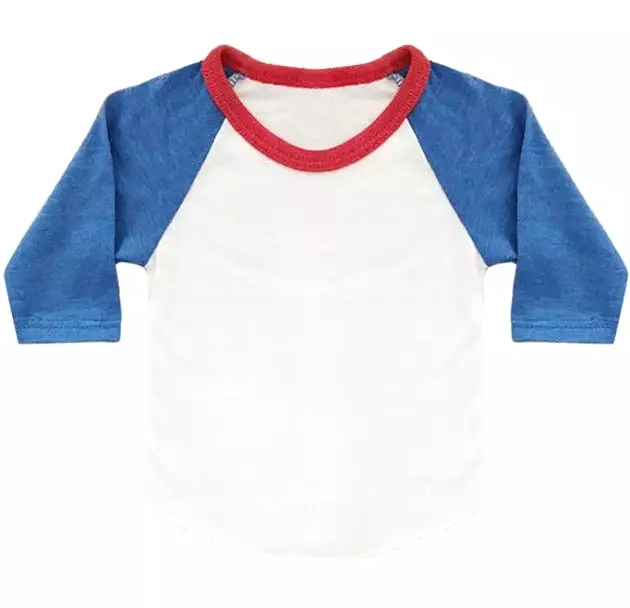 Infant/Toddler/Youth Americana Raglan Baseball Shirt 2-pk Made in USA17330/17660/17220