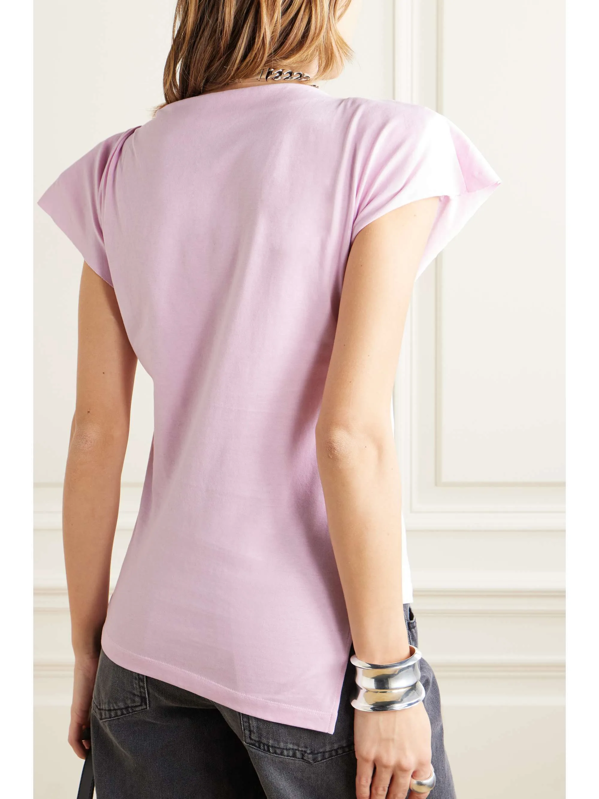 Isabel Marant  |Sleeveless Plain Cotton Short Sleeves Asymmetry