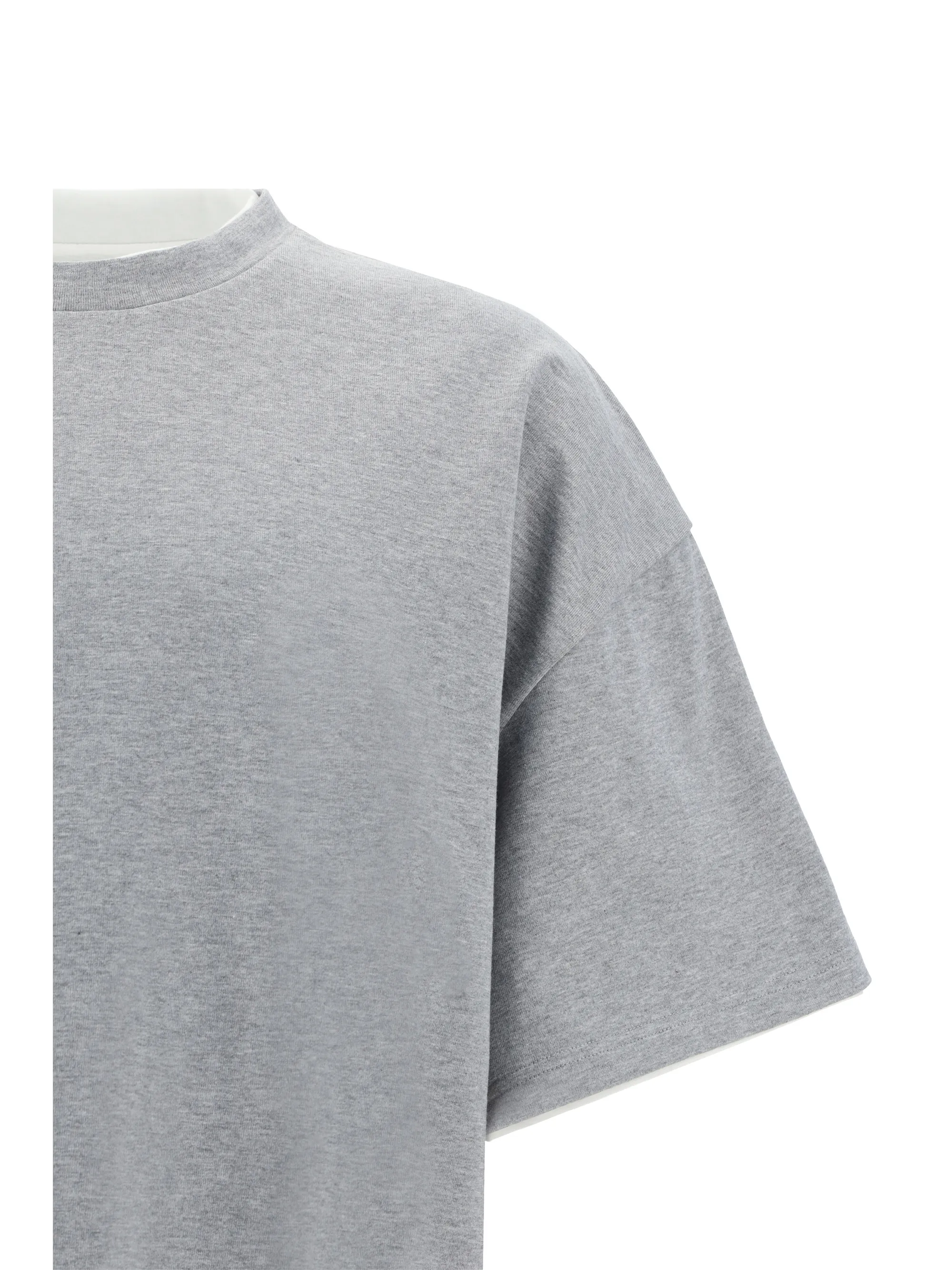 Jil Sander  |Crew Neck Monogram Street Style Cotton Short Sleeves Logo