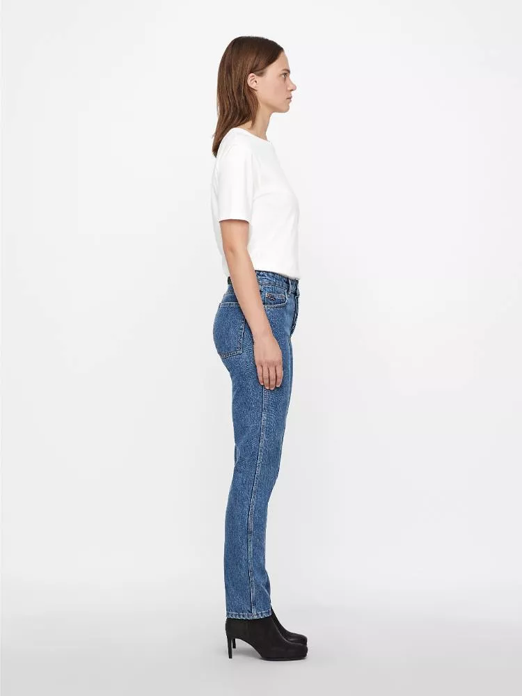 J.Lindeberg Womens Study Fuji Blue Jeans - MID BLUE