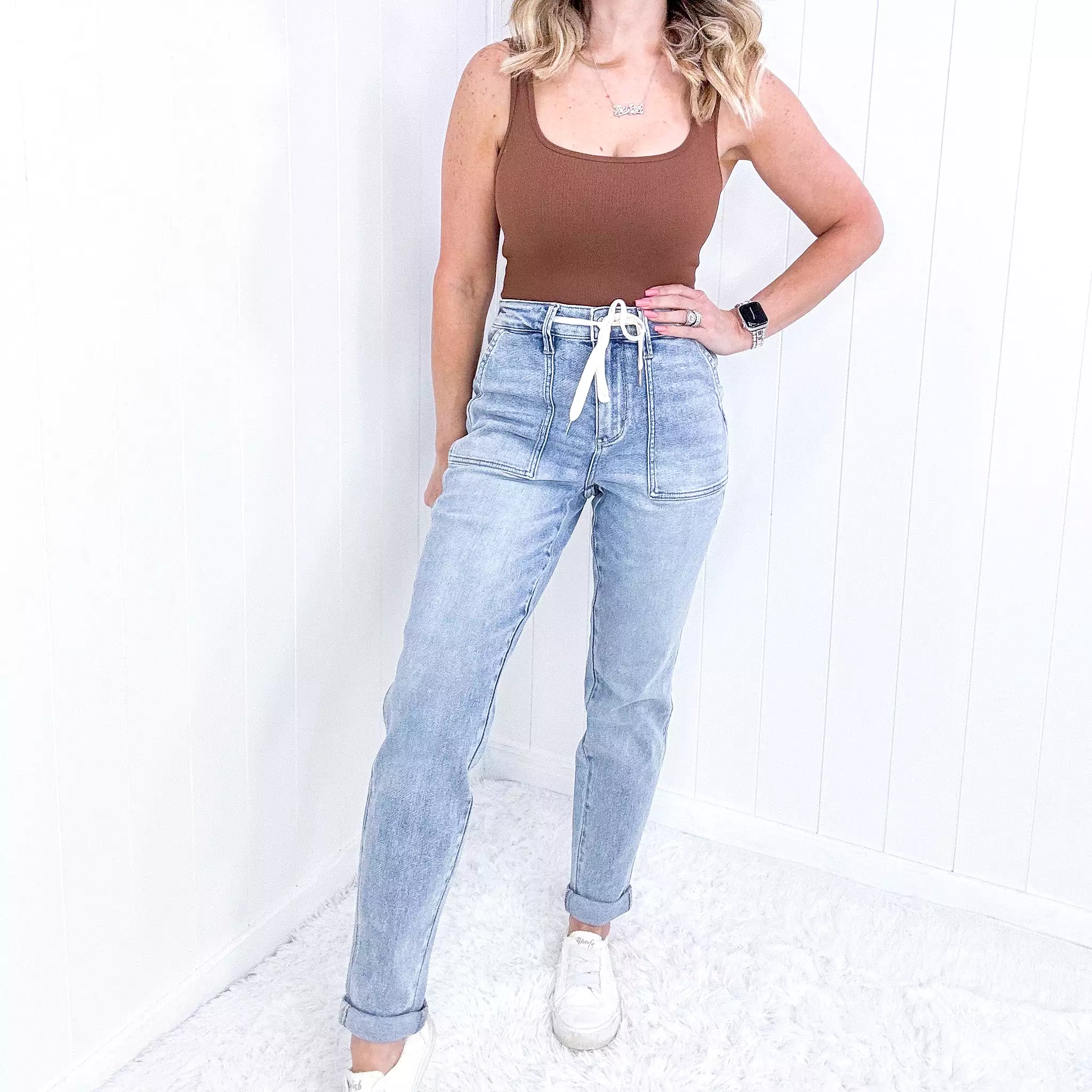 Judy Blue Cooper High Waist Vintage Denim Jogger