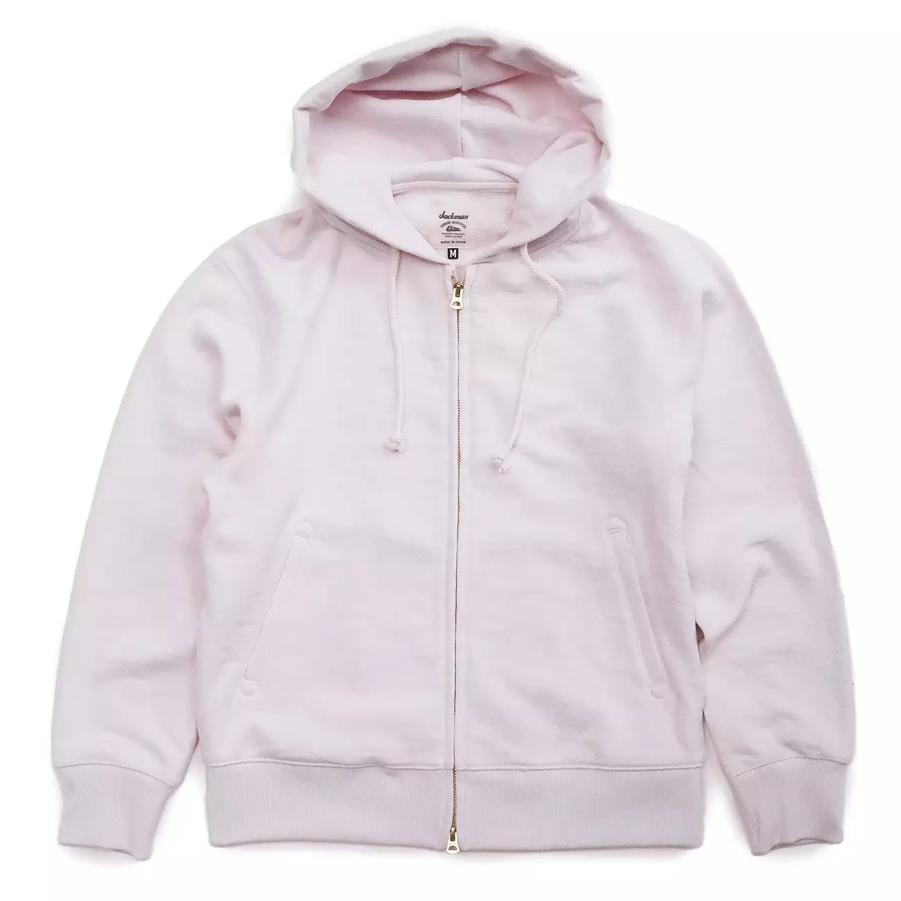 Knit Zip Parka - Pale Pink