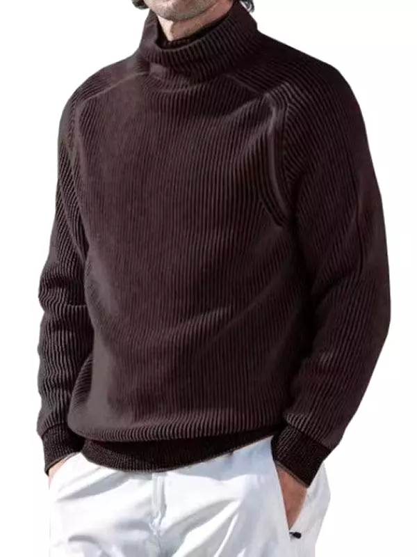 Knitted Men Turtleneck Sweater