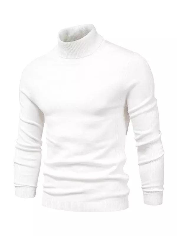 Knitwear Turtleneck Men Pullover Sweater