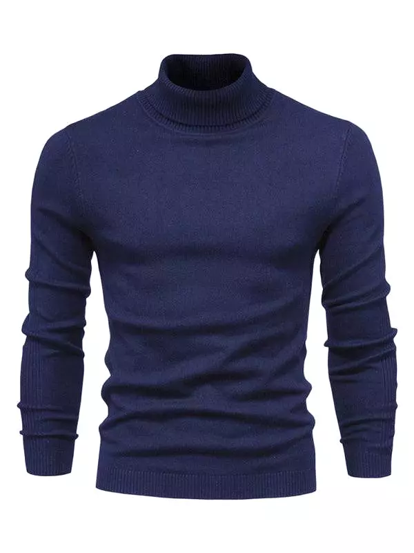 Knitwear Turtleneck Men Pullover Sweater