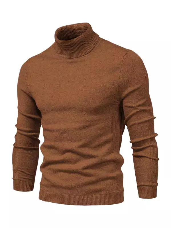 Knitwear Turtleneck Men Pullover Sweater