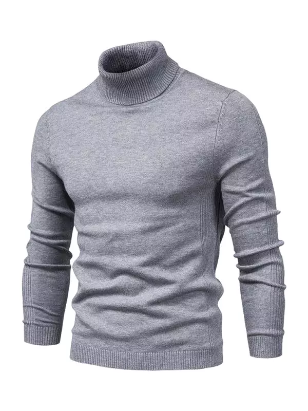 Knitwear Turtleneck Men Pullover Sweater