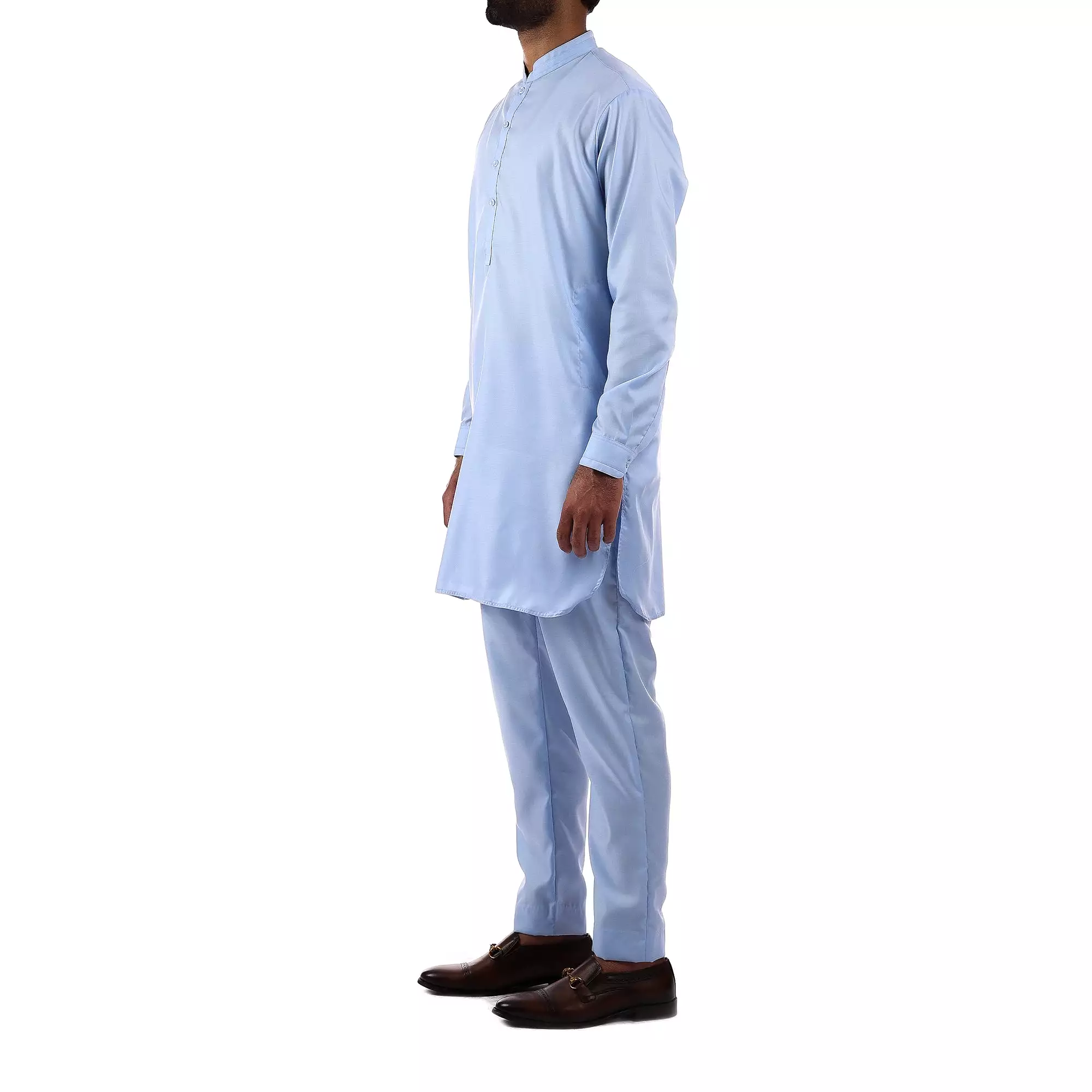 Light Sky Blue Short Kurta