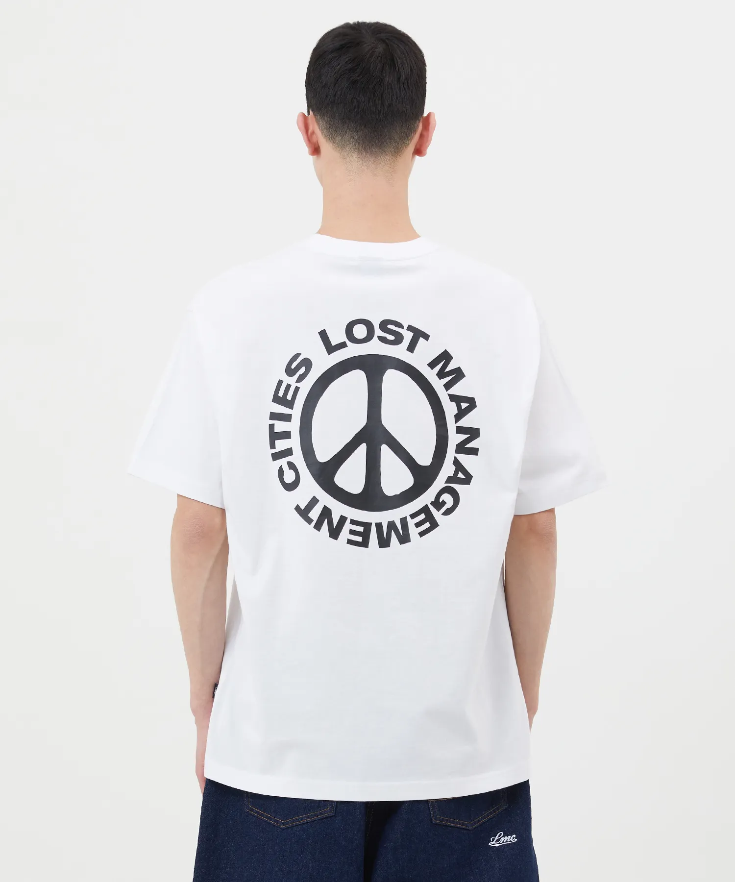 LMC  |Unisex Street Style U-Neck Plain Cotton Short Sleeves Logo