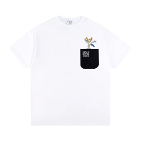 Loewe X SunaFujita 24SS Mandrake embroidered short-sleeved T-shirt White 3.6