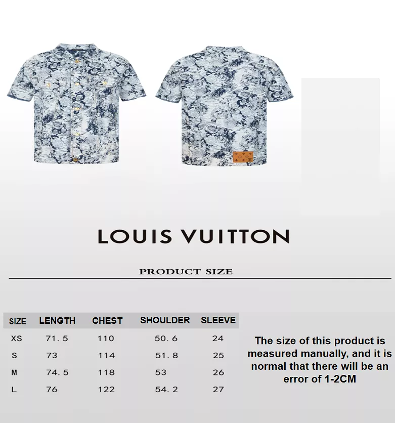 Louis Vuitton 24SS new washed denim short-sleeved T-shirt 3.21