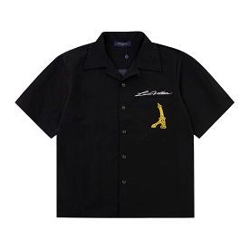 Louis Vuitton X Pharrell Williams 24SS embroidered Eiffel Tower Seine River printed short-sleeved T-shirt Black 3.6