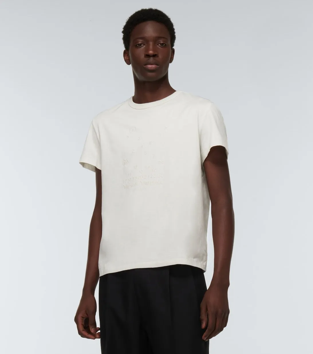 Maison Margiela  |Crew Neck Street Style Cotton Short Sleeves Logo Designers