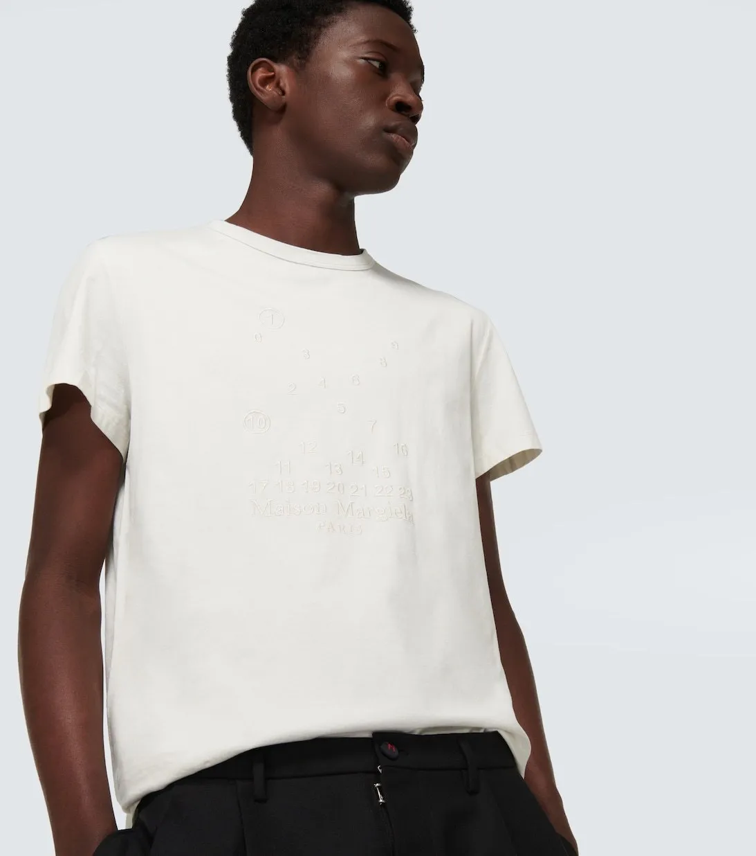 Maison Margiela  |Crew Neck Street Style Cotton Short Sleeves Logo Designers