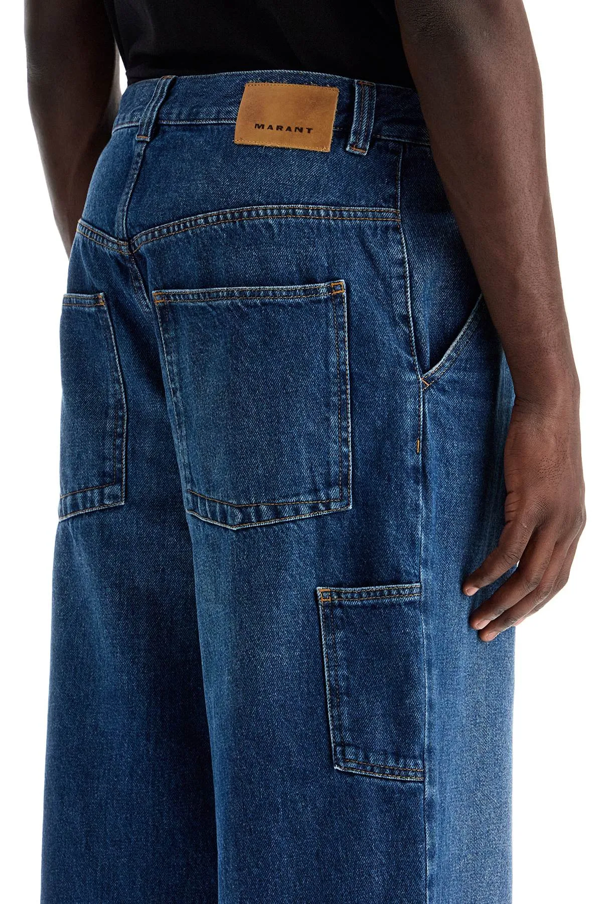 Marant Wide Legged Jorama Jeans For A   Blue