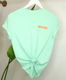 Margs. Embroidered T-Shirt - Mint