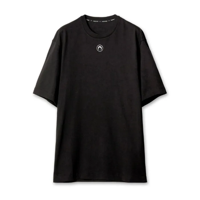 MARINE SERRE  |Crew Neck Street Style Plain Cotton Short Sleeves Logo