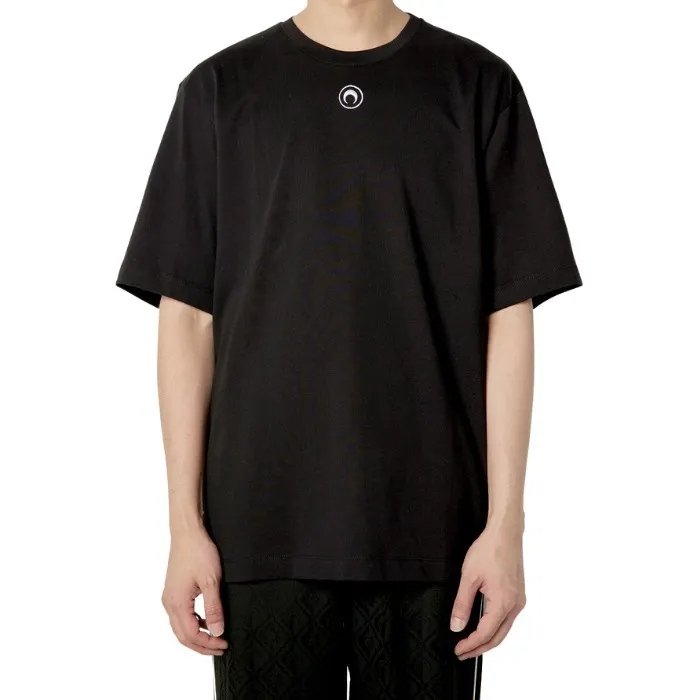 MARINE SERRE  |Crew Neck Street Style Plain Cotton Short Sleeves Logo