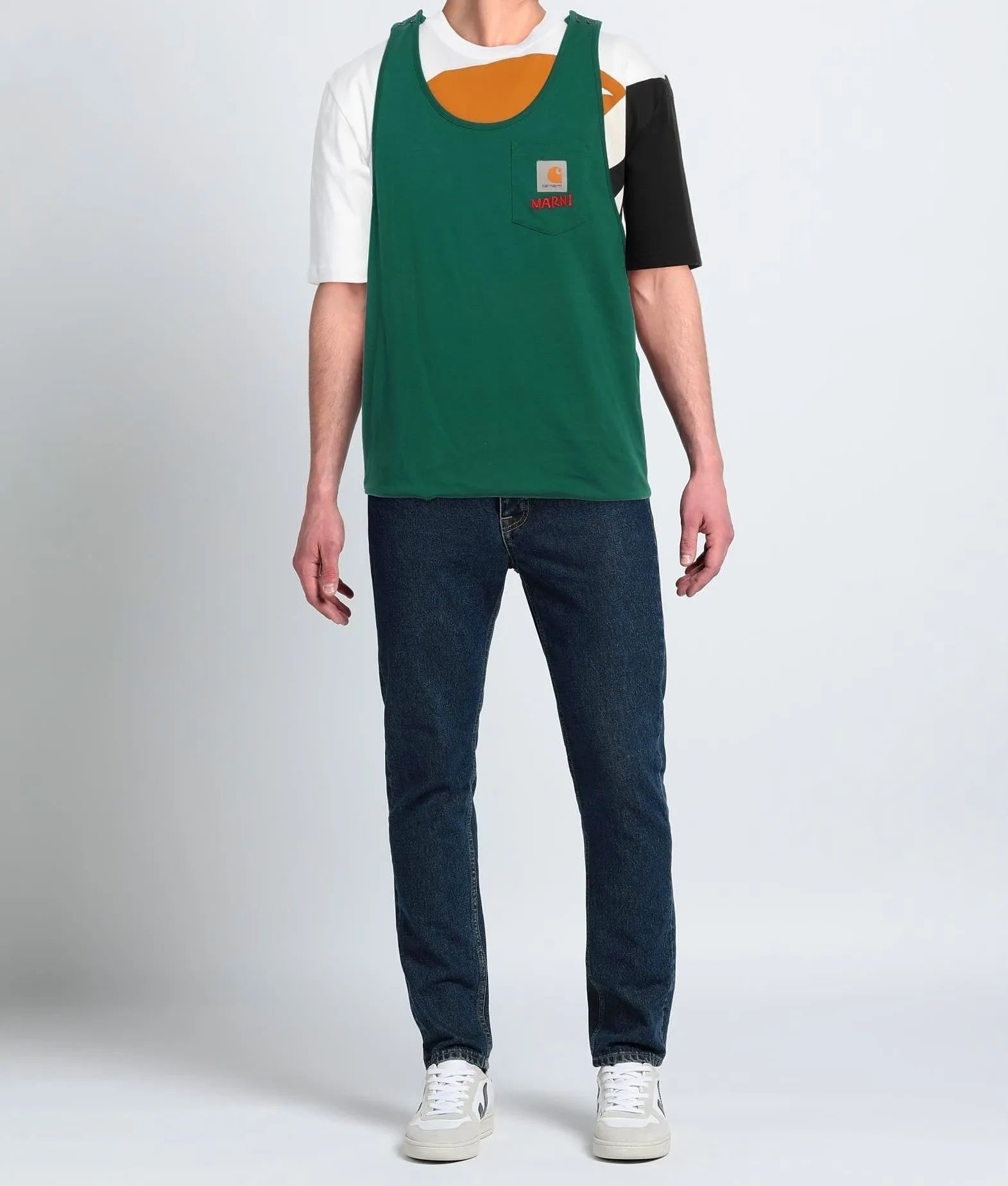 MARNI  |Crew Neck Cotton Short Sleeves Logo Designers