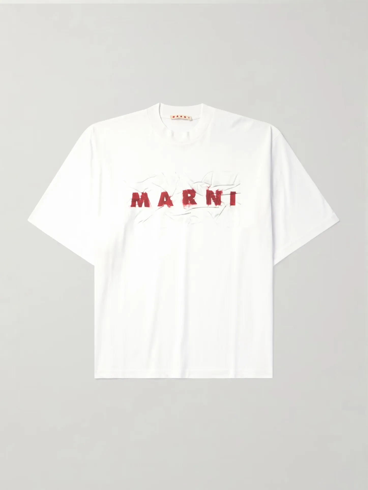 MARNI  |Crew Neck Street Style Plain Cotton Short Sleeves Logo