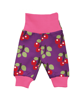 Maxomorra Arctic Berry Doll Rib Pants