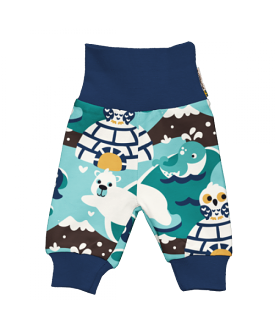 Maxomorra Arctic World Doll Rib Pants