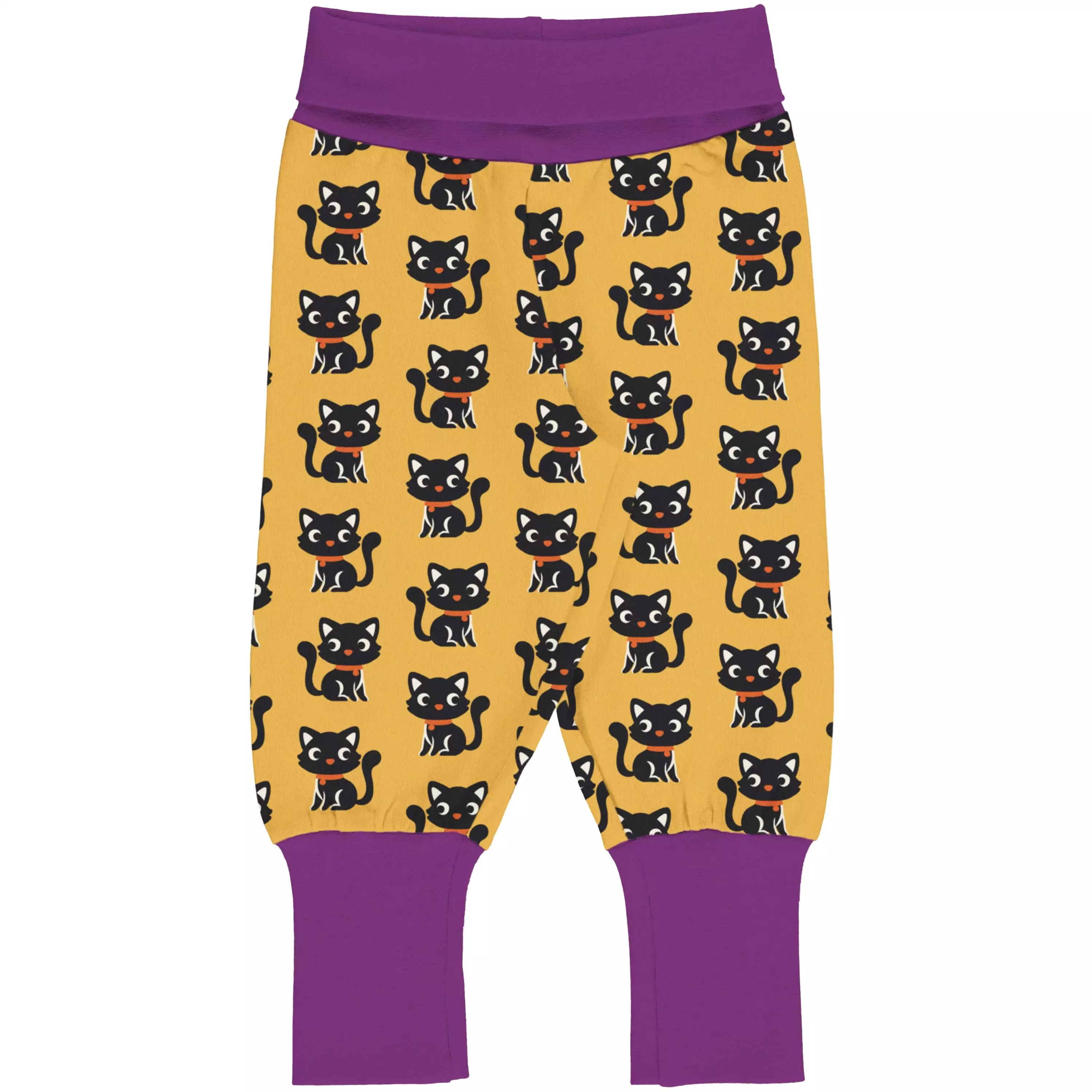 Maxomorra Forest Cat Cotton Rib Pants