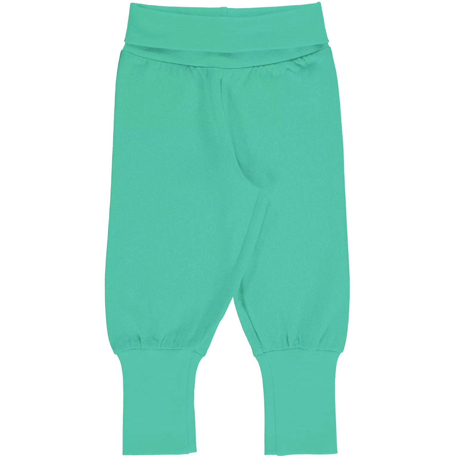 Maxomorra Green Organic Cotton Rib Pants