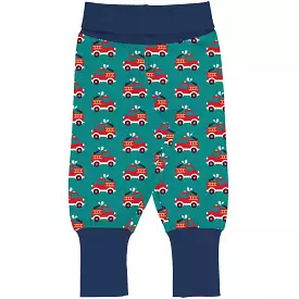 Maxomorra Pick & Mix Fire Truck Cotton Rib Pants