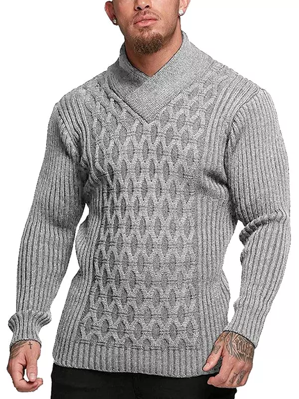 Men Turtleneck Pullover Sweater