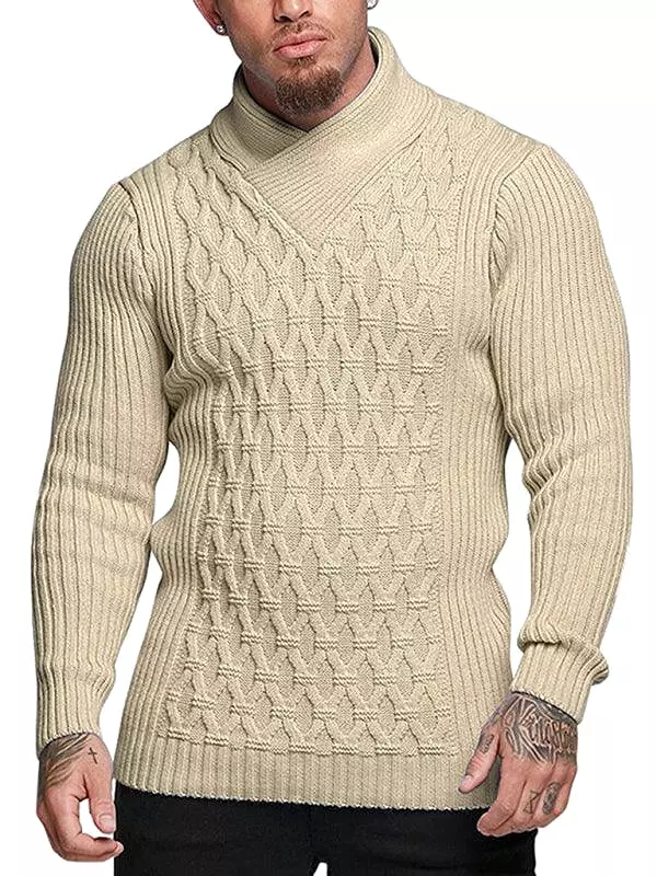 Men Turtleneck Pullover Sweater