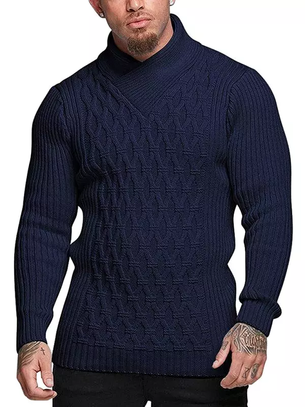 Men Turtleneck Pullover Sweater