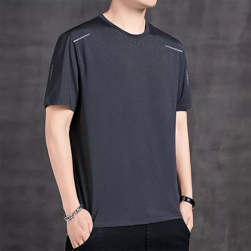 Men's dad wear summer thin sports short-sleeved t-shirt