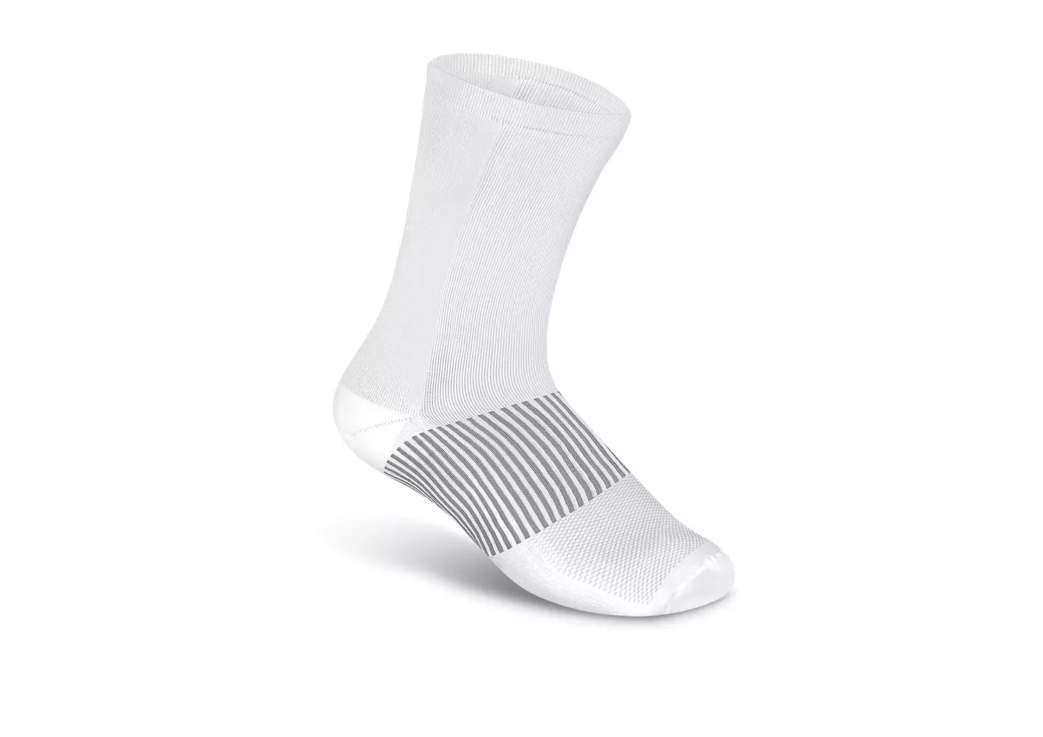 Mid-Calf Compression Socks - 18-25 mmHg - White