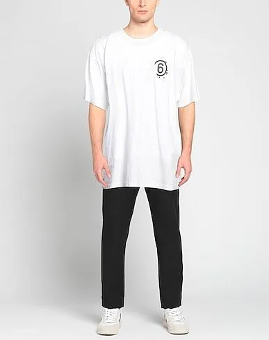 MM6 Maison Margiela  |Crew Neck Street Style Plain Cotton Short Sleeves Logo