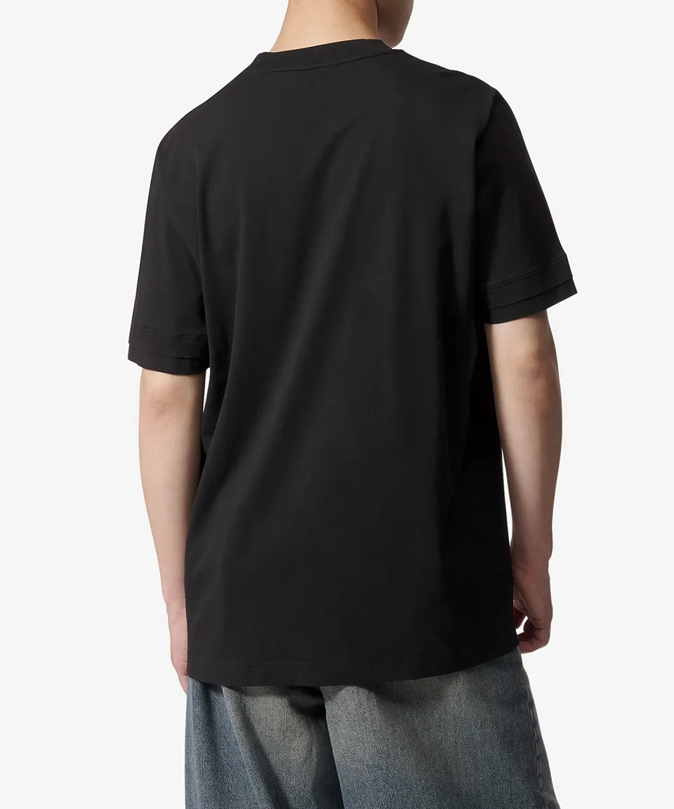 MONCLER  |Crew Neck Street Style Plain Cotton Short Sleeves Logo