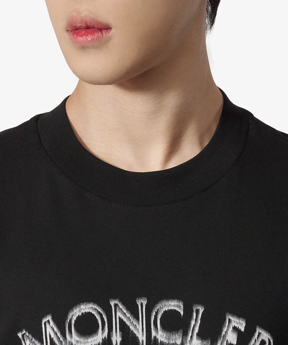 MONCLER  |Crew Neck Street Style Plain Cotton Short Sleeves Logo