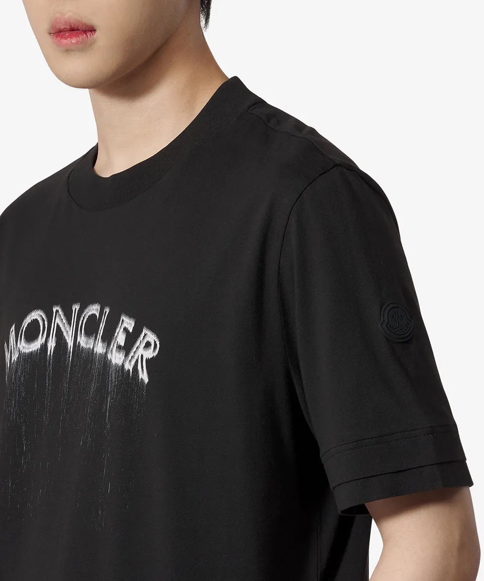 MONCLER  |Crew Neck Street Style Plain Cotton Short Sleeves Logo