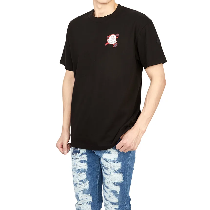 MONCLER  |Street Style Plain Cotton Short Sleeves Logo