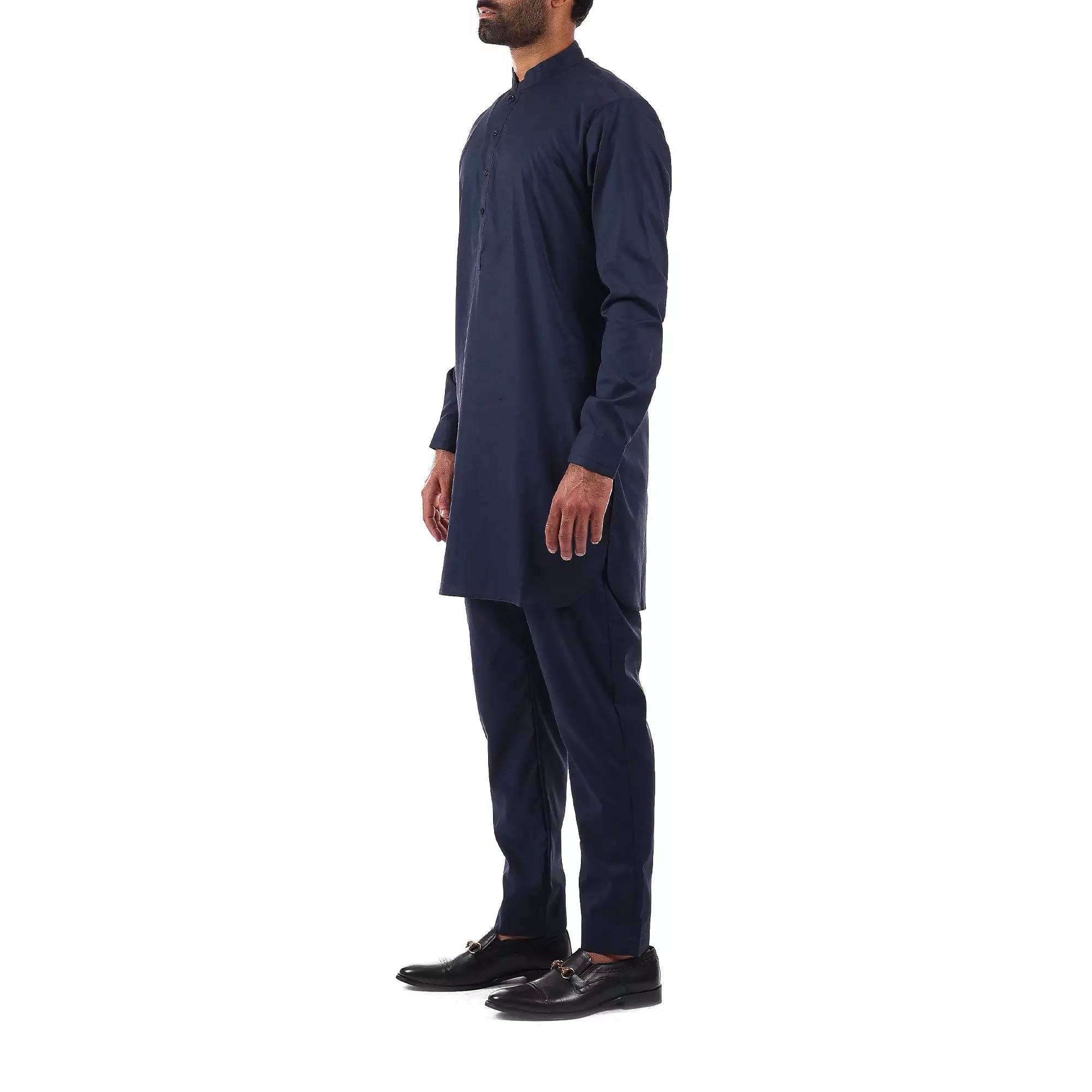 Navy Blue Short Kurta